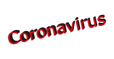 Covid-19 Coronavirus alarm başlık kırmızı vektörü
