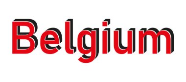 Grunge mavisi Belçika malı. Beyaz arka planda kare kauçuk mühür damgası.