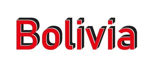 Bolivya Malı Pullu Rektagle Haritası Logo Simgesi Sembolü Tasarım Sertifikalı — Stok Vektör