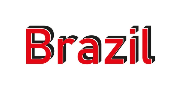 Timbre Caoutchouc Avec Texte Fabriqué Brésil Icône Isolée Sur Fond — Image vectorielle