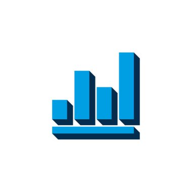 Vektör simgesi bilgisel, grafik izometrik. Beyaz arkaplanda 3d işareti izole edildi.