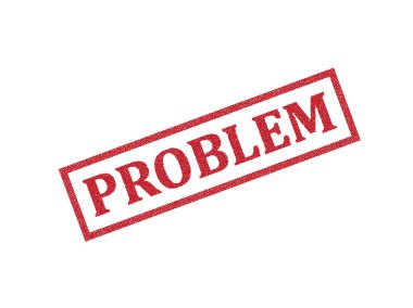 Sorun Kauçuk Damgası. Sorun Kauçuk Grunge Mühür Vektör İllüstrasyonu - Vektör