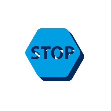 İzometrik. Beyaz arkaplanda 3d işareti izole edildi.