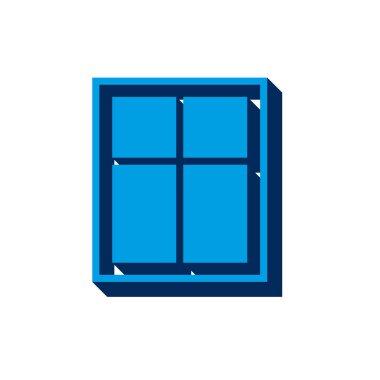 İzometrik. Beyaz arkaplanda 3d işareti izole edildi.