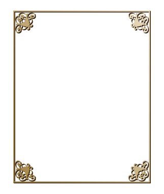 Art deco kenarlarının ve çerçevelerinin vektör illüstrasyonu. Tasarımınız için 1920 'lerin tarzında yaratıcı desen.