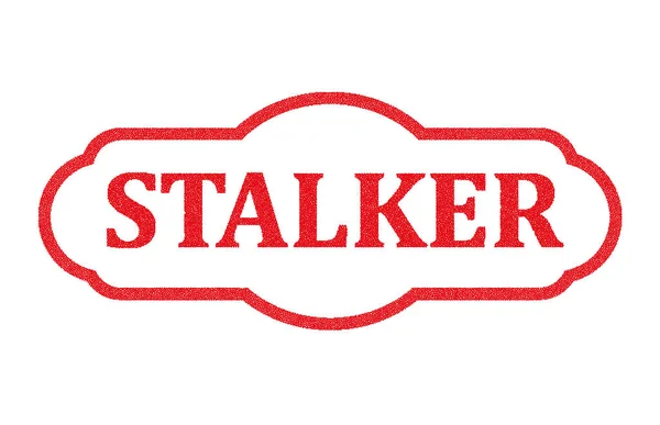 Illustration Stalker Text Buffrad Vit Bakgrund — Stock vektor