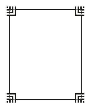 Vektör dekoratif çerçeve. Tasarım şablonu için zarif unsur, metin için yer. eps