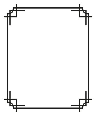 Vektör dekoratif çerçeve. Tasarım şablonu için zarif unsur, metin için yer. eps