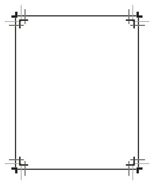 Vektör dekoratif çerçeve. Tasarım şablonu için zarif unsur, metin için yer. eps