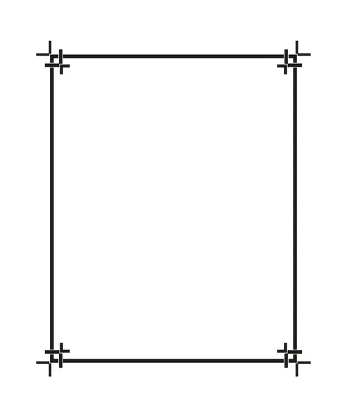 Marco Decorativo Vectorial Elemento Elegante Para Plantilla Diseño Lugar Para — Archivo Imágenes Vectoriales