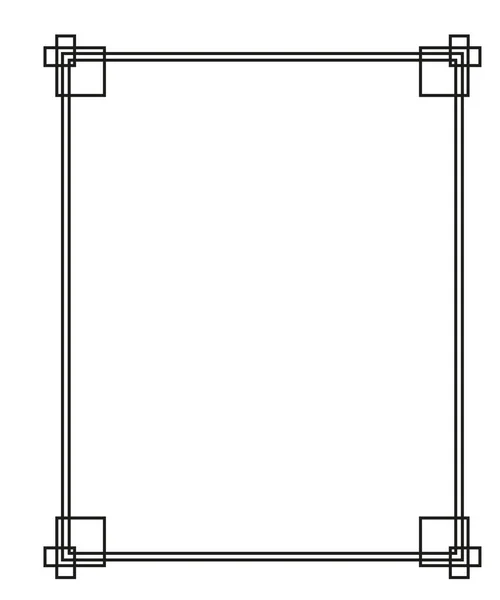 Vektor Dekorativ Ram Elegant Element För Designmall Plats För Text — Stock vektor