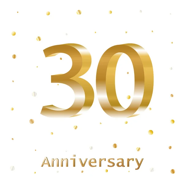 Jahre Golden Anniversary Vector Logo Design Plakatvorlage Zum Feiern — Stockvektor