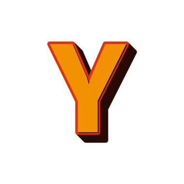 Gölge Harfli Vektör Retro 3B Yazıtipi