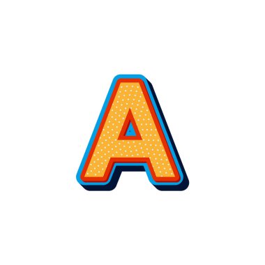 Comic VECTOR 3D FONT LETTE