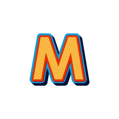 Comic VECTOR 3D FONT LETTE