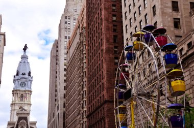 Sokak bir dönme dolap ile Philadelphia'da adil