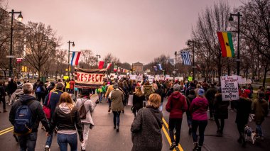 Women's March in Philadelphia clipart