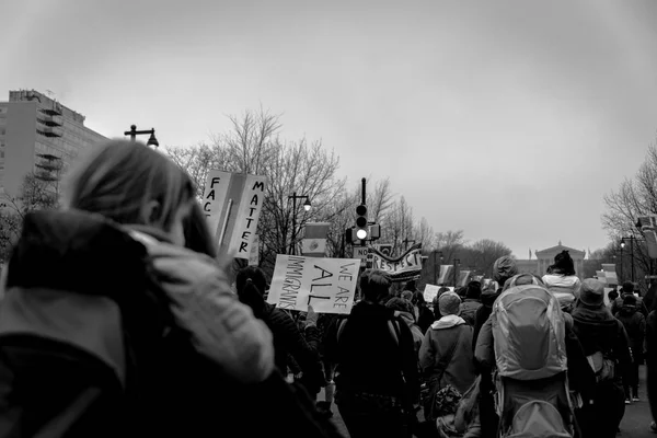 Women 's March di Philadelphia — Stok Foto