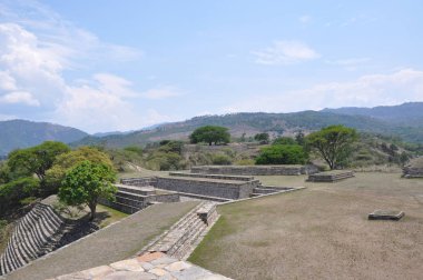 Ruins of the pre-hispanic (pre-Colombian) town Mixco Viejo, Guatemala clipart