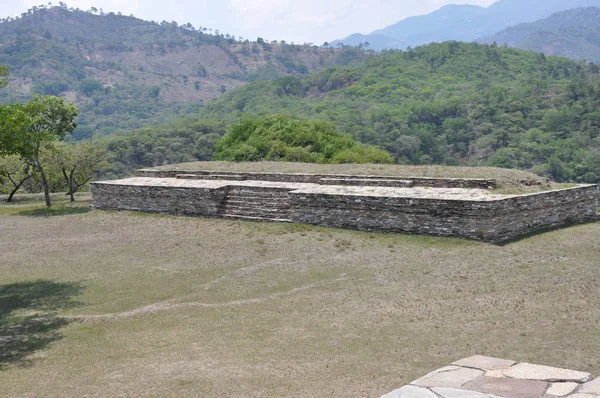 Ruïnes van de pre-hispaanse (Pre-Colombian) stad Mixco Viejo, Guatemala — Stockfoto