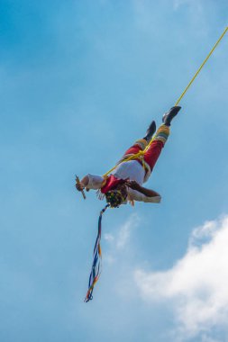 Mexico City, Mexico - June 17, 2016: Voladores de Papantla, Danc