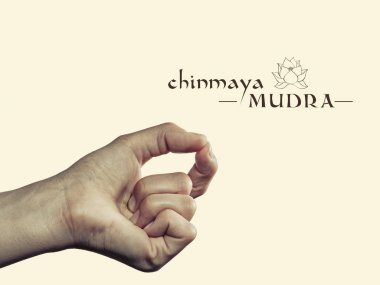 Chinmaya mudra, izole.