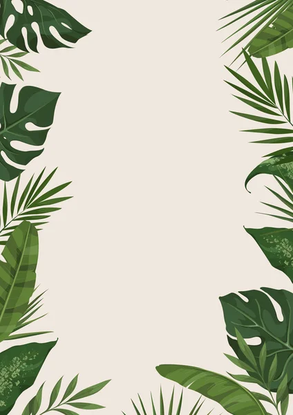 Vector plantilla tropical — Archivo Imágenes Vectoriales