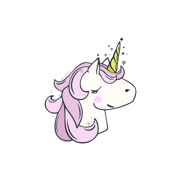 Vector magic unicorn — Stock Vector