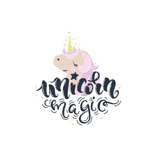 Unicorn magiska färg — Stock vektor