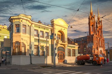 Rusya, Samara... 9 Mayıs 2019. Samara 'daki Modern Sanatlar Müzesi.