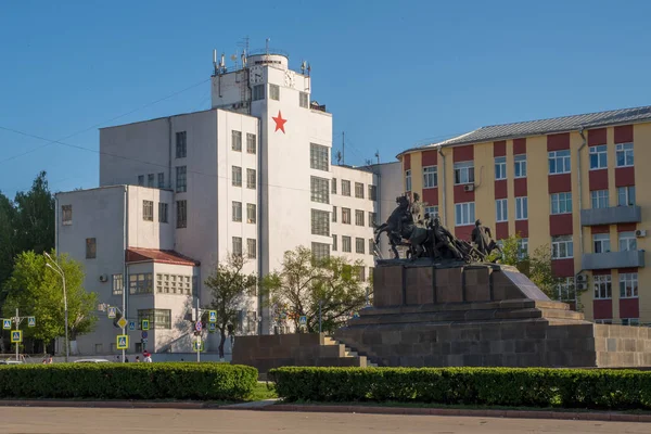 - Rusya. Samara - 18 Ağustos 2019. Samara Kızıl Ordu 'nun evi.