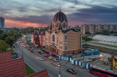 Rusya, Kalininingrad - 9 Eylül 2019. Kal 'daki Yahudi Sinagogu