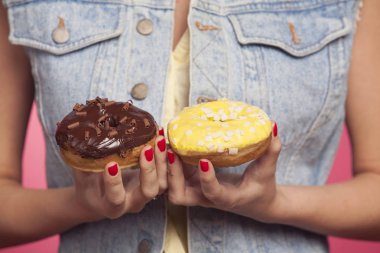 genç kadın yüzü çörek için 