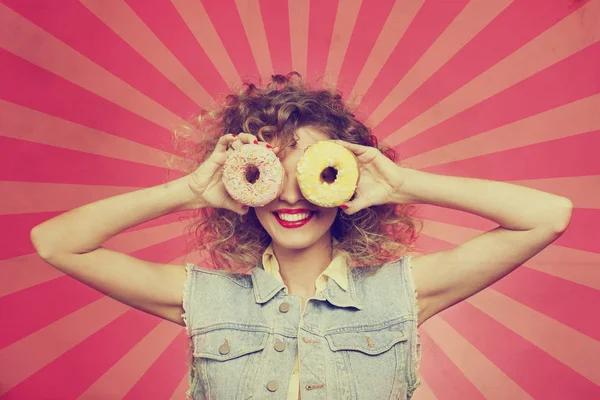 genç kadın yüzü çörek için 