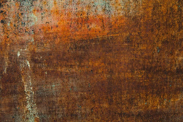 Текстура Іржавого Залізного Листа Слідами Фарби — стокове фото