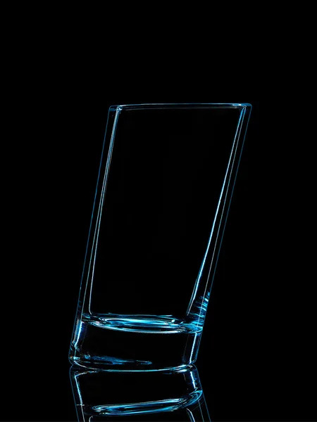 Силуэт стекла для съемки на черном фоне — стоковое фото
