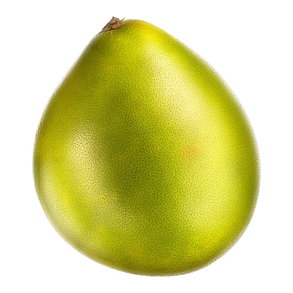 Fruta pomelo verde isolada sobre fundo branco — Fotografia de Stock