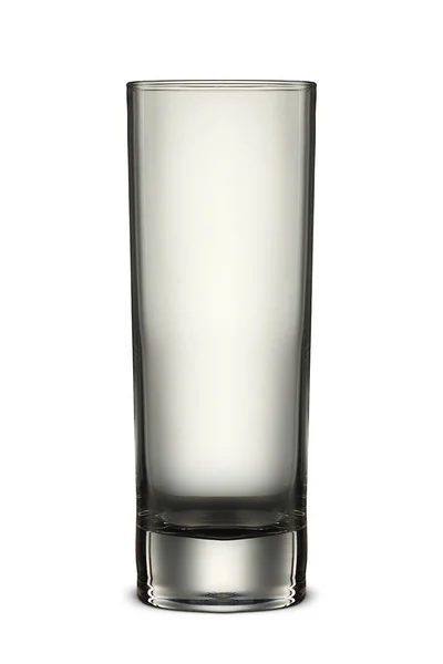 Empty glass on white background — Stock Photo, Image