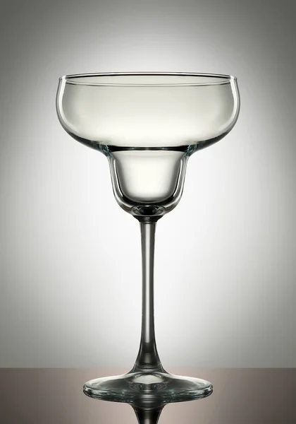 Empty margarita glass on white — Stock Photo, Image