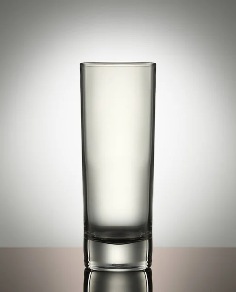 Empty glass on white background — Stock Photo, Image