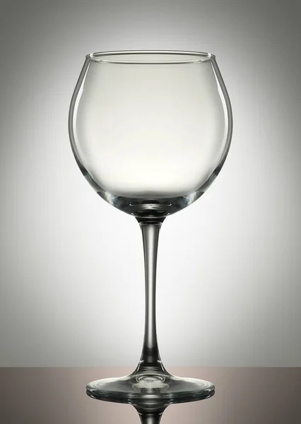 Empty wine glass on white — Stock Photo, Image