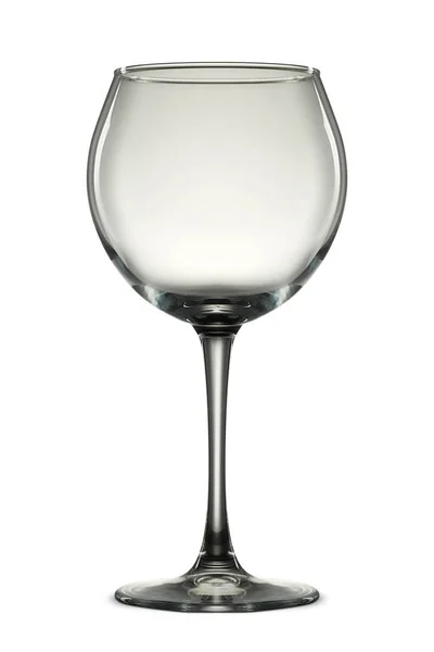 Vaso de vino vacío sobre blanco — Foto de Stock