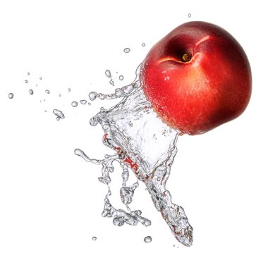 Su sıçrama izole kuru soğan ile