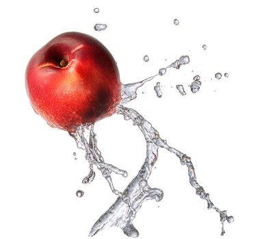 Su sıçrama izole kuru soğan ile