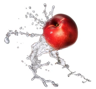 Su sıçrama izole kuru soğan ile