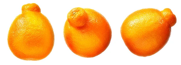 Owoców cytrusowych mandarynka, Mandaryn na białym tle — Zdjęcie stockowe