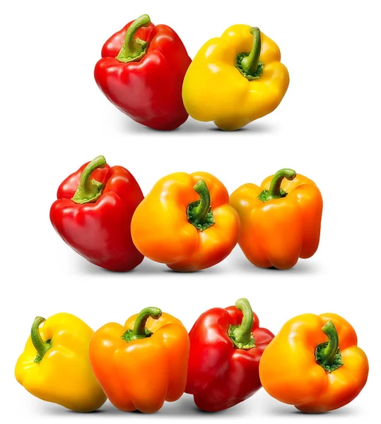 Sweet pepper isolated on white