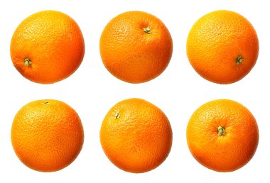 taze turuncu meyve üzerinde beyaz izole