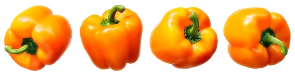 Sweet orange pepper isolated on white — Stock Photo, Image