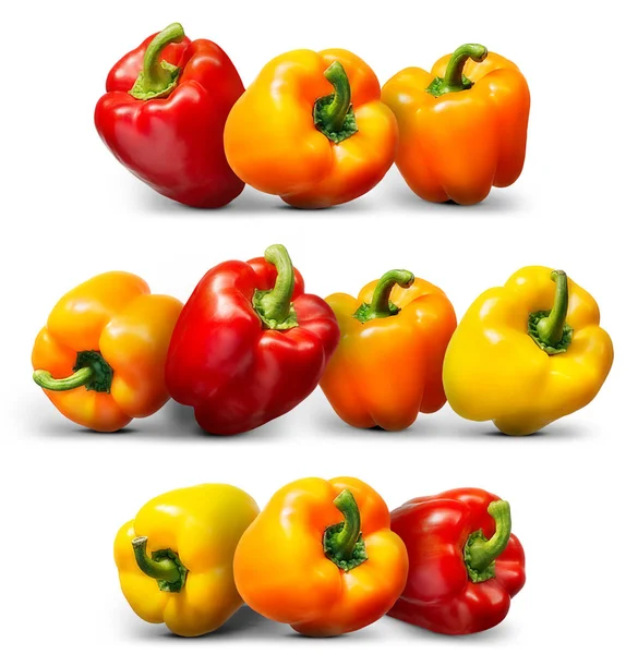 Sweet pepper isolated on white — Stock Photo, Image